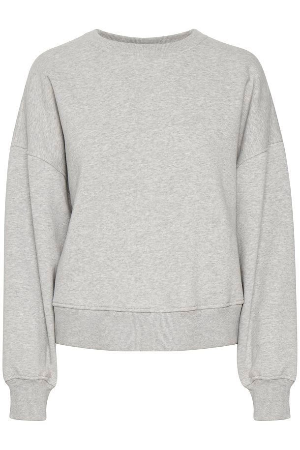 Oversized sweater in heather grey