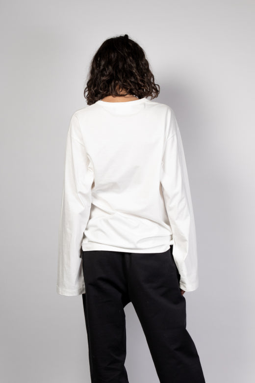 Can Pep Rey unisex wide sleeves longsleeve - ivory white