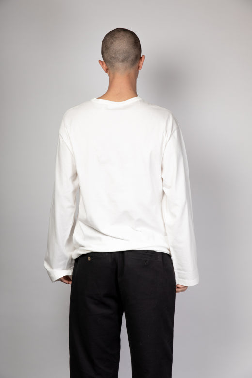 【TOMORROWLAND BUYING WEAR】CAN PEP REY LONG SLEEVE T SHIRT Can Pep Rey unisex wide sleeves longsleeve - ivory white