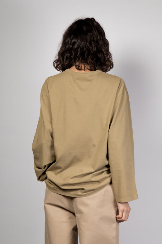 Unisex cotton longsleeve by Can Pep Rey - antique bronze