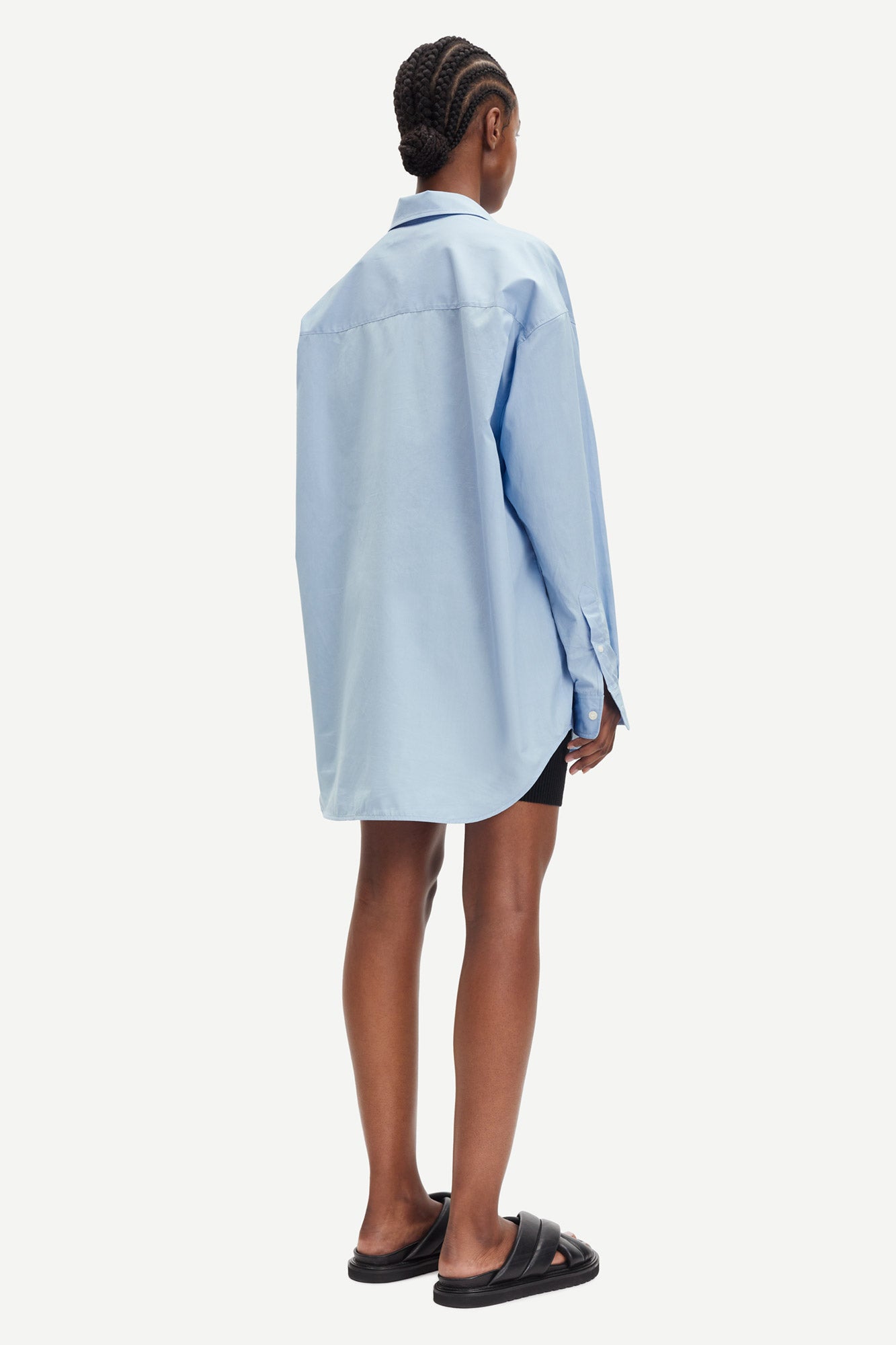 OVERSIZED SHIRT WITH CHEST POCKET IN SERENITY