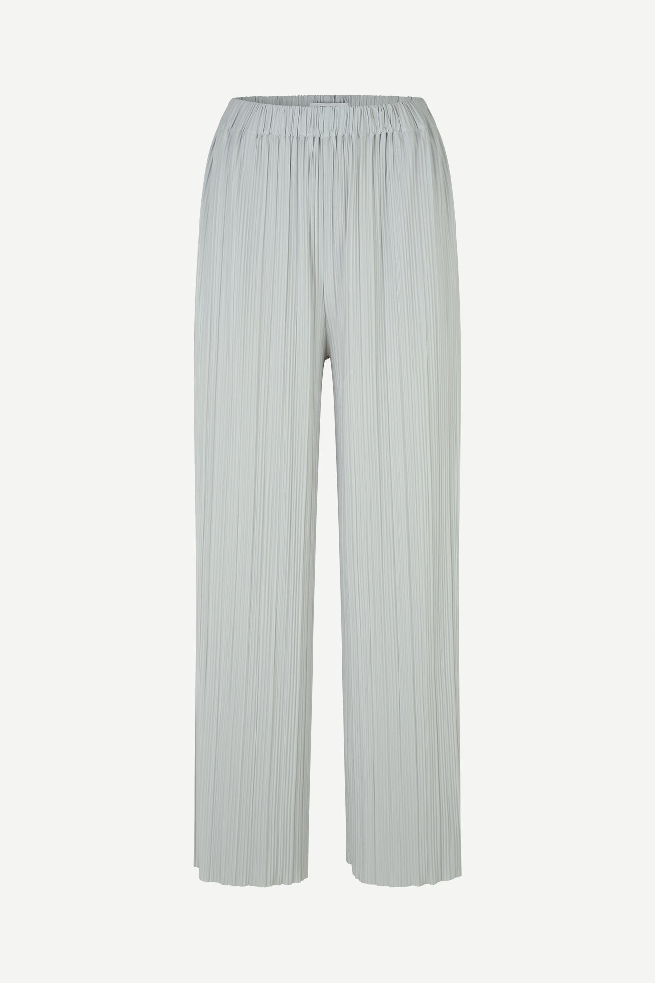 Pleated trousers in oyster mushroom