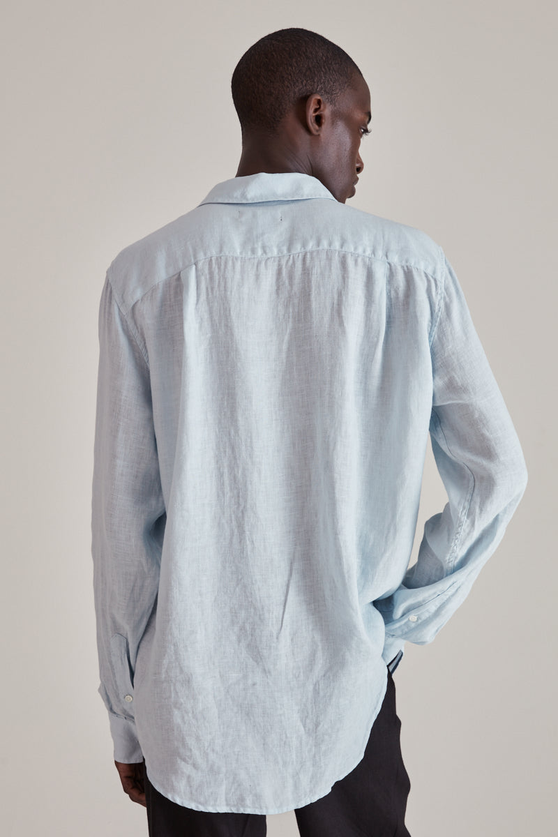 Air clean linen shirt by Hope - sky blue linen